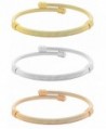 Edforce Stainless Steel Tri Color Bracelets - CS12CIB653L