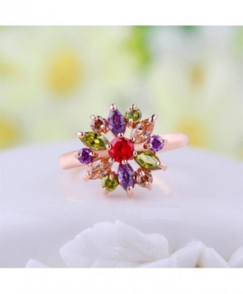 BAMOER Zirconia Snowflake Jewelry Multicolor