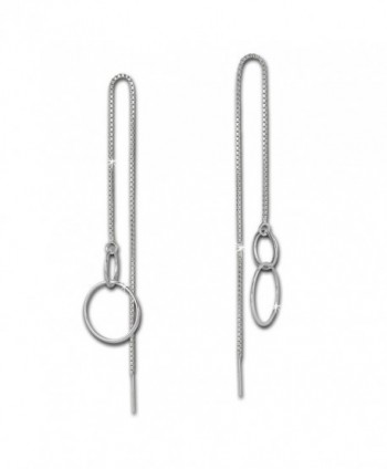 925 Sterling Silver Thread earring RINGS- SilberDream- 925 Sterling Silver SDO5692 - CB11KC0ECJZ
