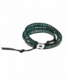 Fashion Crystal Cotton Rope Leather Tribal Bracelet in Women's Wrap Bracelets