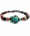 Turtle Agate Stones Beads Bracelet Stone Beads Religious Blessing Fashion Bracelet Collection - C7129JTHW2D