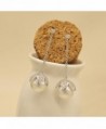 DIFINES Redbarry Simulated Platinum Earrings in Women's Drop & Dangle Earrings