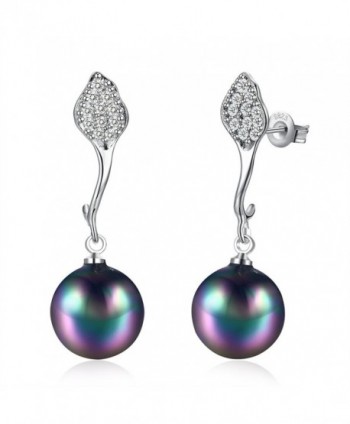 Maxilei Zirconia Earrings Black Pearl Fashion Earrings For Women Or Girls - CM180DIR98A