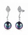 Maxilei Zirconia Earrings Black Pearl Fashion Earrings For Women Or Girls - CM180DIR98A