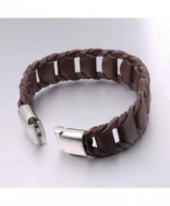 U7 Leather Bracelet Simple Wristband in Women's Link Bracelets
