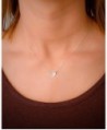 Tiny Silver Heart Initial Necklace