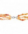Knotted Carnelian Fashion Necklace Sterling in Women's Strand Necklaces