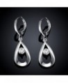 Foreverstore Womens Earrings Sterling Crystal in Women's Drop & Dangle Earrings
