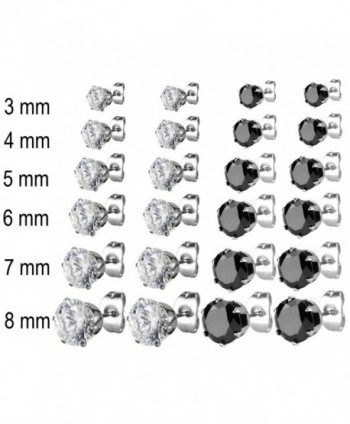 Aprilsky Assorted Stainless Zirconia Earrings