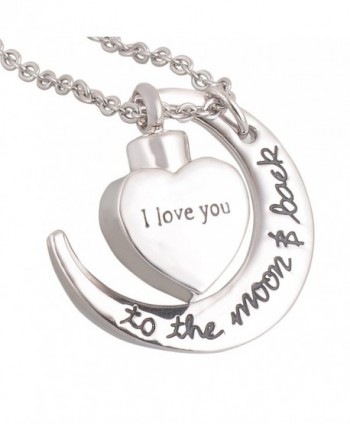 Engraved Memorial Jewelry Cremation Necklace in Women's Lockets