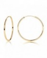 14k Yellow Gold Endless Hoop Earrings 10-20mm - C1189N3XYEG