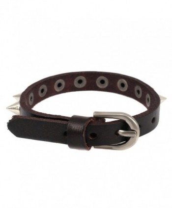 Aprilsky Genuine Leather Adjustable Bracelet in Women's Cuff Bracelets