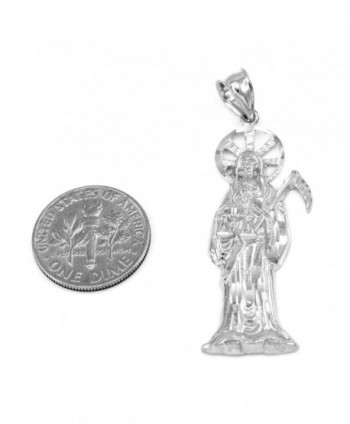 Sterling Silver Muerte Necklace Pendant in Women's Pendants