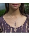 Raw Lepidolite Healing Crystal Necklace - For Reiki Trust Calm Hope Self Love Optimism Heart Chakra - CA182ECDD0G