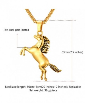 Little Pendant Plated Horse Necklace