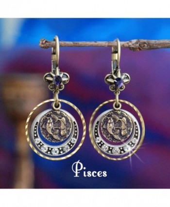 Pisces Zodiac Sign Astrology Earrings