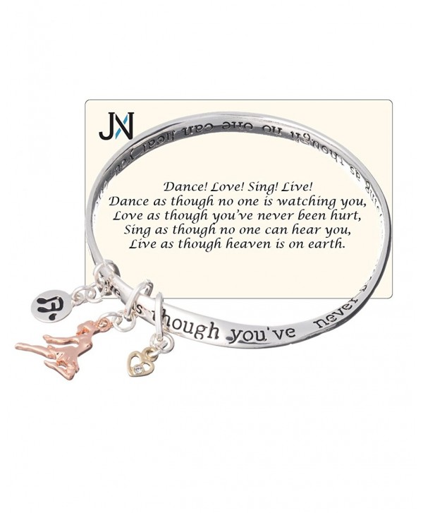 Dance Charm Twist Love Sing Live Heaven Bracelet Inspirational Card by Jewelry Nexus - CT11DX8K3JB