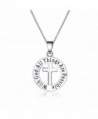 Inspirational Necklace For Woman Teen Girls Faith God Quotes Pendant Cross Jewelry Gift - CB17YZ94R09