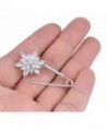 OBONNIE Sparking Cardigan Stainless Snowflake in Women's Brooches & Pins