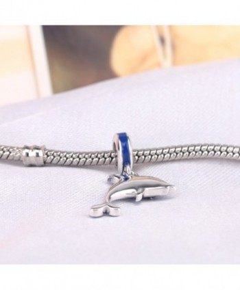 Mothers Dolphin Sterling Pendant Bracelets in Women's Charms & Charm Bracelets