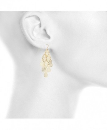 Lux Accessories Pineapple Chandelier Earrings