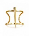 Bling Jewelry Gold Plated Stainless Steel Modern Horn Cuff Bracelet - CH12BW4JY2J