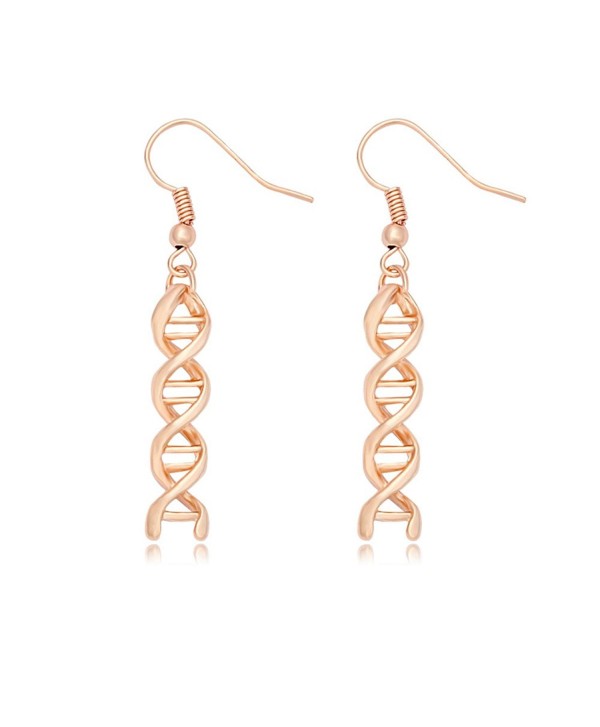 MANZHEN Molecule Chemistry Science Earrings - rose gold - CG183LHQZCC
