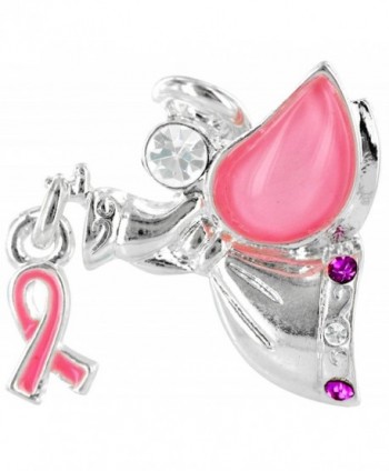 Breast Cancer Awareness Wings & Wishes Angel Pin - CM112CYKVRB