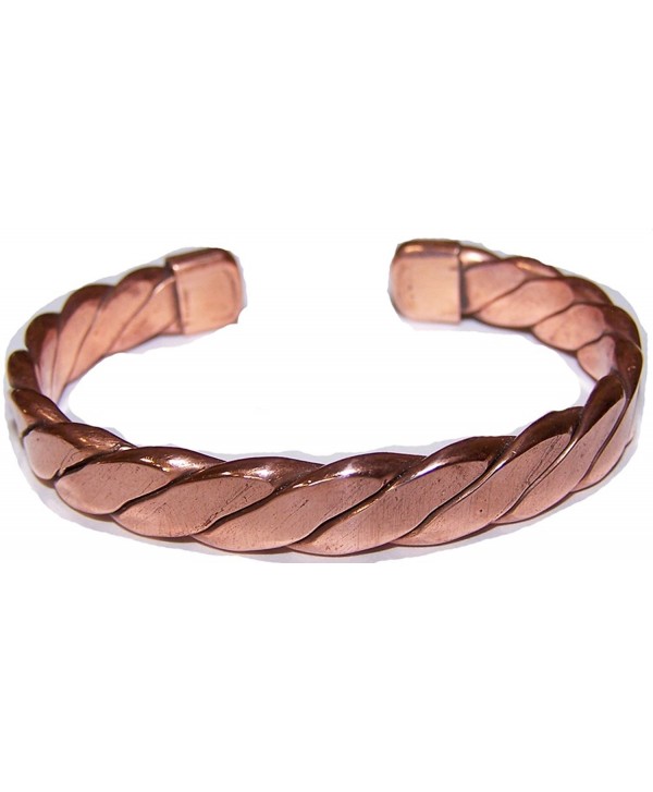 Pure Copper Heavy 50g ZIG ZAG Style Cuff Bangle Bracelet - CB12LX2JVJL