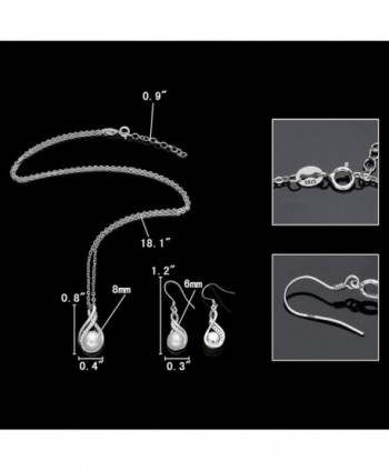EleQueen Sterling Freshwater Cultured Infinity in Women's Jewelry Sets