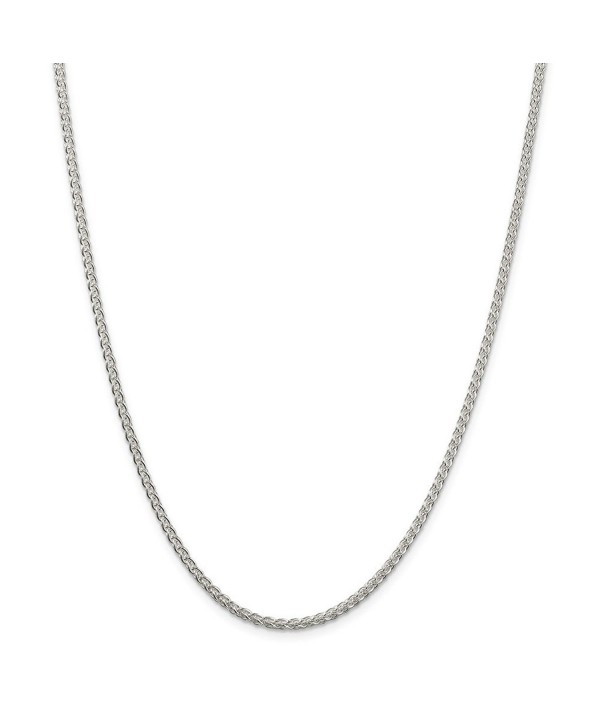 Sterling Silver Wheat Chain - 2.5mm - Lobster Claw - Length Options: 16 18 20 24 - CH112G85OU7