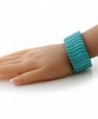 Simulated Turquoise Howlite Stretchy Bracelet
