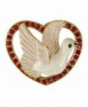Bejeweled Christmas "Peace Dove" Enamel Rhinestone Pin Brooch 202 - CM125H0FSXX